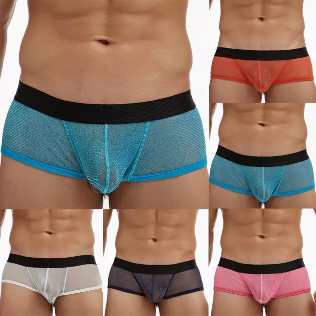 Borsa a tracolla in rete fine biancheria intima uomo boxer pantaloncini sexy tra