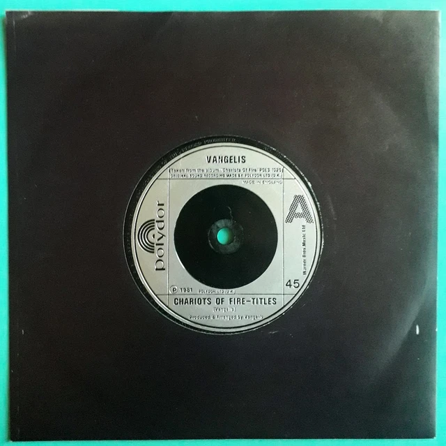 VANGELIS CHARIOTS OF FIRETITLES / ERIC'S THEME ORIGINAL UK 7' vinyle