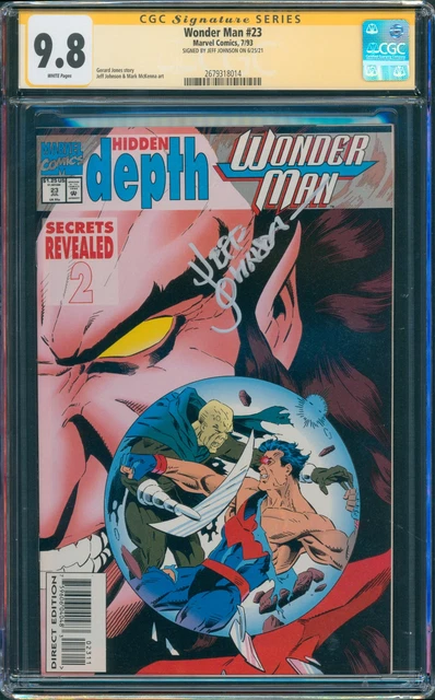 Wonder Man #23 9.8 CGC Signed by Jeff Johnson