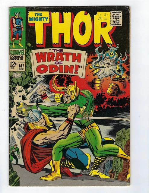 The Mighty Thor # 147 Marvel 1967 Origin Of The Inhumans