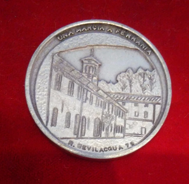 MEDAGLIA ricordo ABF ASILO BORGO FERRANIA,Una marcia a Ferrania 1 Giugno 1980