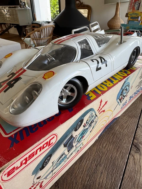 Joustra Porsche 928 S4 Rouge - Voiture Friction En Tôle - Échelle 1/18