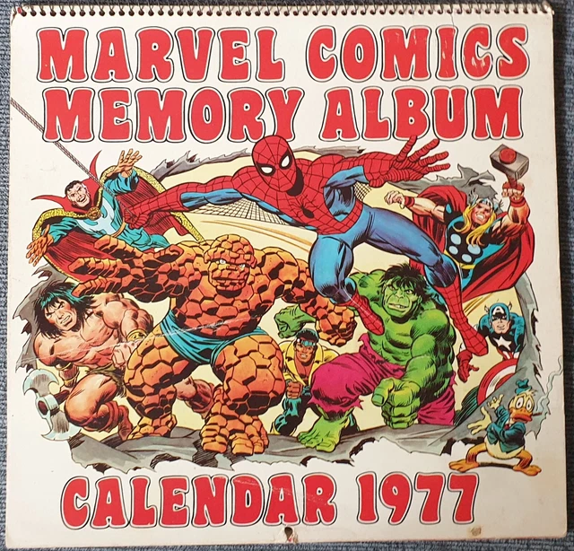 Marvel Comics Memory Album - 1977 Calendar