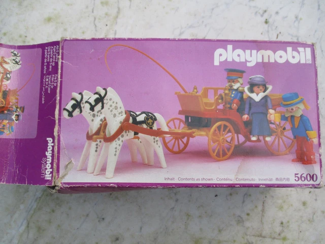Cheval Playmobil époque Victorienne - Compatible Avec Séries 5600, 5601, Etc. - Occasion