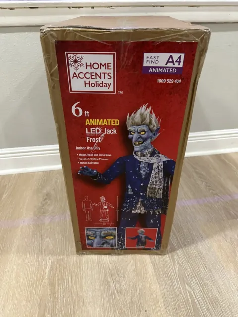 New 6 Ft Jack Frost Christmas Animatronic Sold Out! Homedepot.