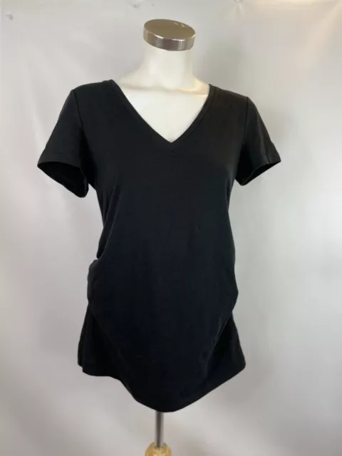 Gap LOVE Maternity Crewneck Tee Top Size Medium Black