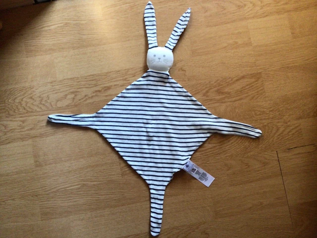 Doudou plat Lapin rayé PETIT BATEAU