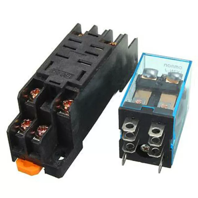 DC12V 8PIN LY2NJ 10A AC 220V Coil Power Relay LY2NJ HH62P JQX-13F & Socket Base