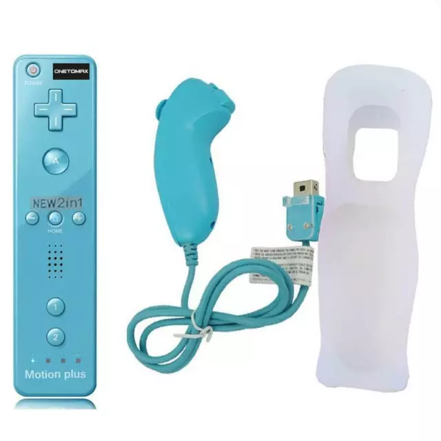 Wii Remote -Built in Motion Plus Controller Joystick & Nunchuck for Nintendo Wii