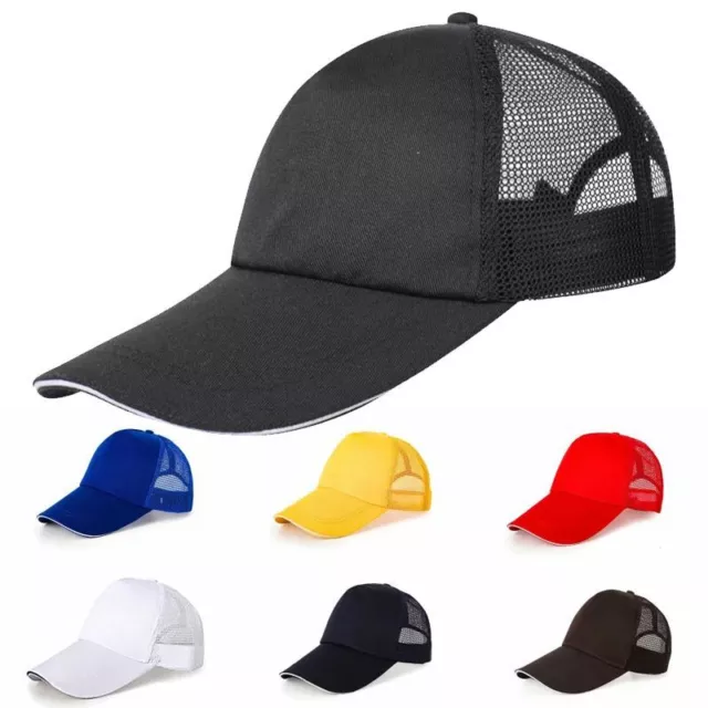 Ball Trucker Cap Mesh Hat Adjustable Snapbacks Men Women Baseball Visor Caps