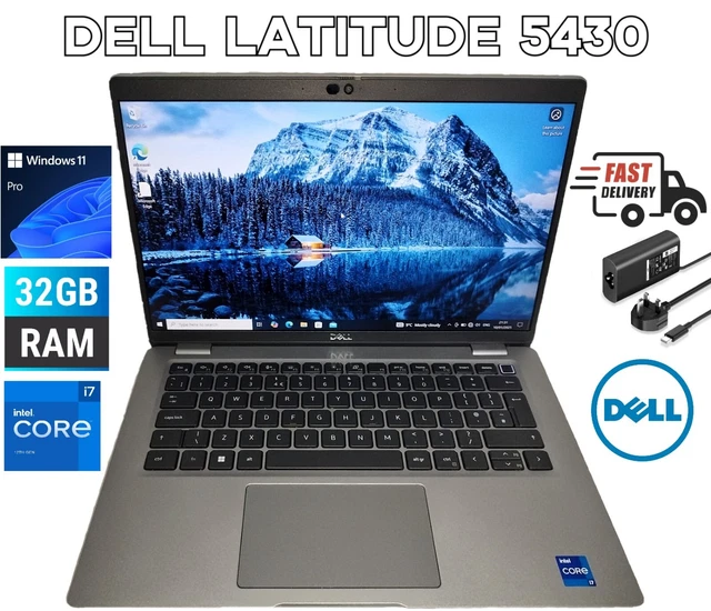 DELL LATITUDE 5430 14" 12th Gen Core i7, 32 GB RAM, 1TB SSD Laptop ...
