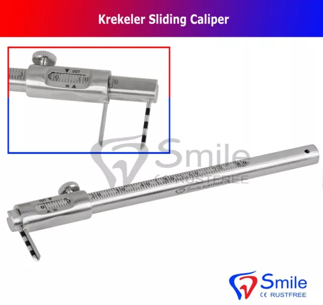 Krekeler Coulissant Étrier Implant Dentaire Jauge Mesure Échelle Smile Dentale