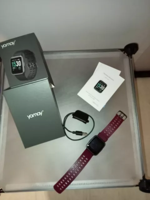 YAMAY Montre Connectée Femmes Homme Smartwatch Cardio Podometre Smart Watch