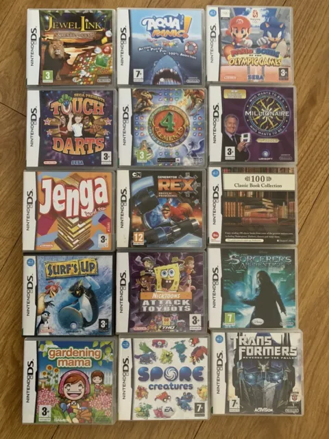 15 Nintendo DS Empty Replacement Game Boxes Cases And Manuals NO GAMES