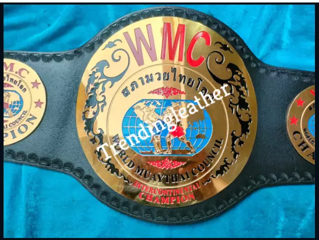 WMC World MUATHAI COUNCIL INTERCONTINENTAL CHAMPIONSHIP Belt Adult Size