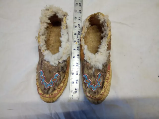 vintage native American beaded moccasins