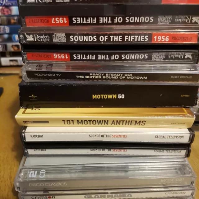 50'S 60'S 70'S 80's MOTOWN GLAM  - VARIOUS CDS - MULTI PURCHASE DISCOUNT FREEPOS