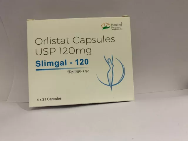 SLIMGAL 120mg Caps Weight loss course Free Shipping 84 caps 2026 expiry