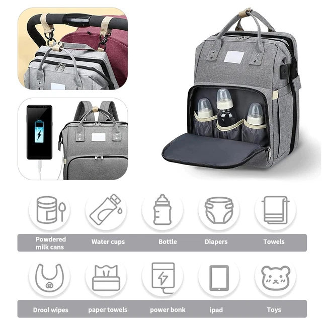 Baby Diaper Nappy Stroller  For Baby Maternity  Backpacks Crib Newborn Changing 4