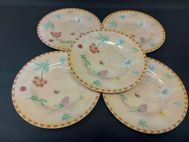 Royal Stafford Gardeners Journal Set of 5 Side Plates 7 1/4"