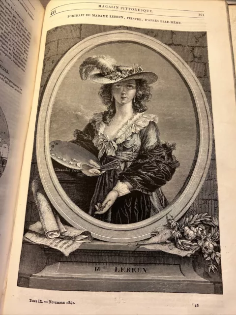 Le Magasin Pittoresque 1841 Antik Buch Illustrierte Zeitung Zeitschrift Sammlung