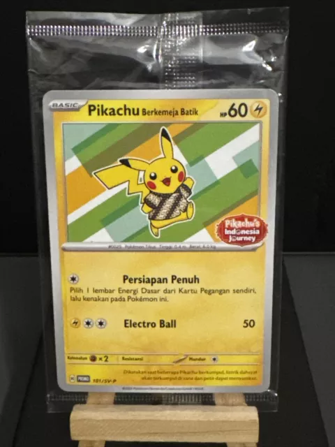 Pokemon Card Pikachu 101/SV-P BERKEMEJA BATIK PIKACHU'S INDONESIA JOURNEY 2024