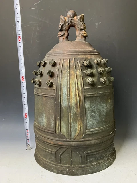 Japanese vintage copper  Bell Buddhist instrument bell No stick H.20cm/7.9"