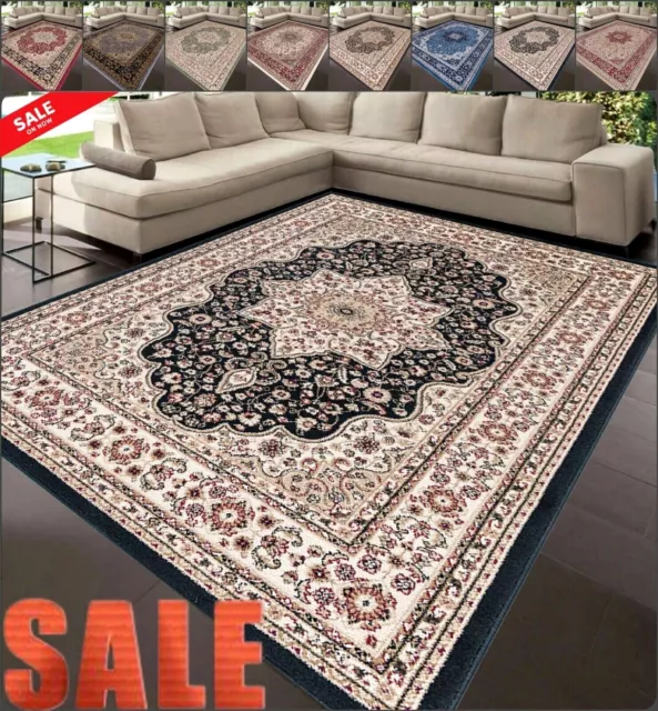 Large Traditional Area Rug Living Room Bedroom Hallway Runner Kitchen Floor Mats