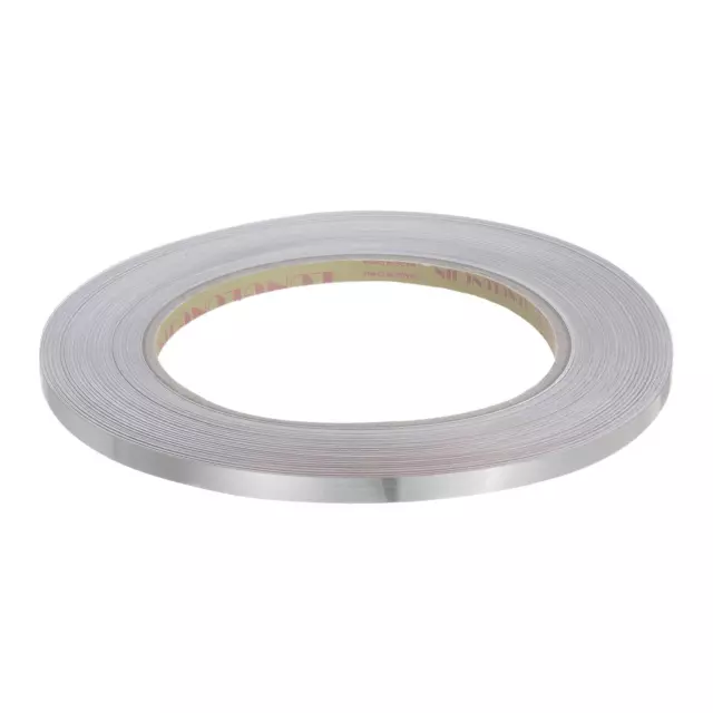 Molding Trim Gap Sealing Tape 0.2" x 82ft Brushed Silver Tone (Thickened)