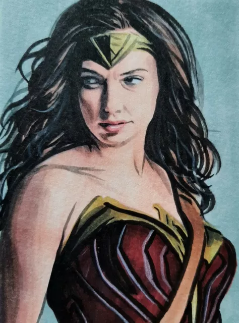 Wonder Woman Sketch Card by David Duke