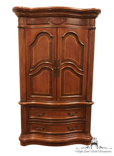 JC Penny CHRIS MADDEN Collection Cherry Traditional Style 48" Armoire / Media...