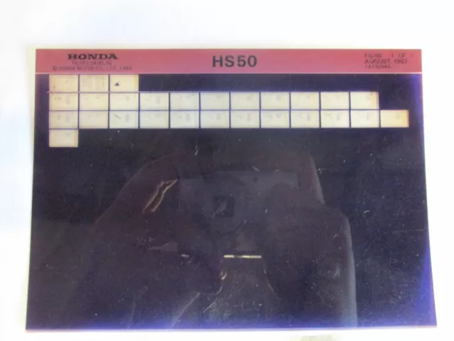 Oem Honda Parts Catalog Snow Blower Hs50 Microfiche 14730204A