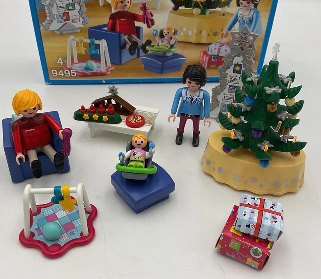 PLAYMOBIL 9495 SALÓN de Navidad con Árbol de Navidad Iluminado, en