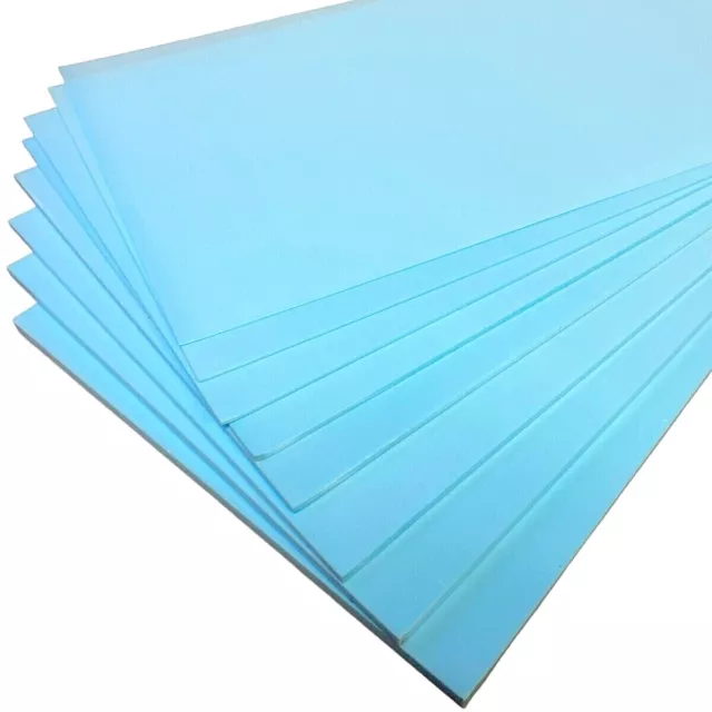 Styrofoam-Platten, Hartschaum blau - 1, 2, 3, 4, 5, 6, 8, 10mm, 12mm Stärke