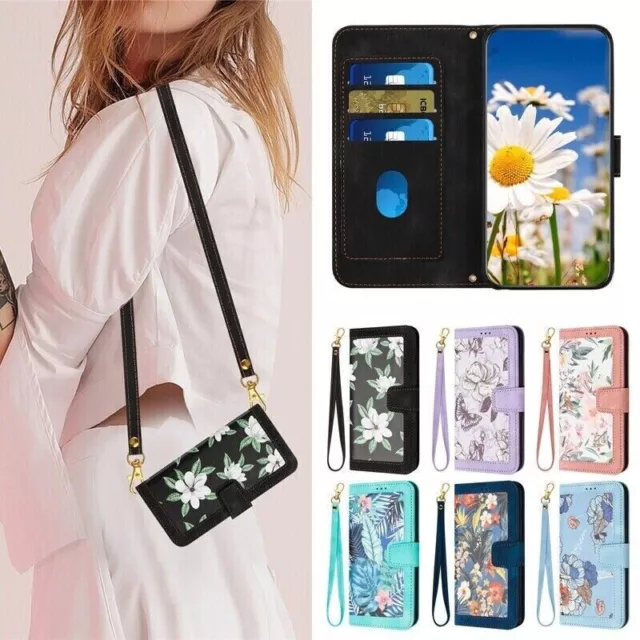 For Google Pixel 8 Pro 7 Pro 7A 6A Magnetic Strap Leather Wallet Card Case Cover