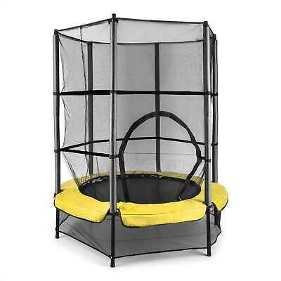 Klarfit Trampoline Enfant Intérieur/Extérieur Filet Tapis de Saut Amortisseurs en Cordes 