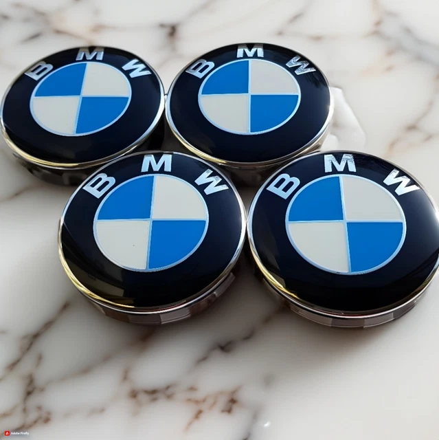 SET OF 4 BMW Wheel Centre Caps 68mm For Most 1 3 5 7 Series X5 X6 M3 Z4