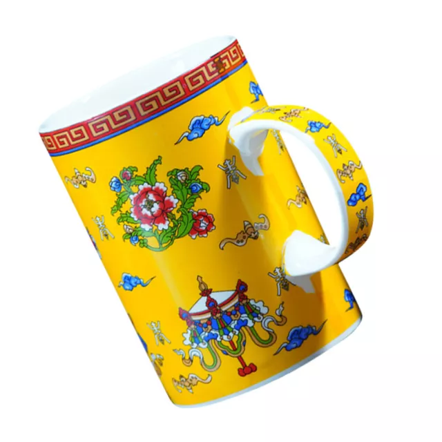 Porcelain Dragon Pattern Coffee Mug with Lid - Jingdezhen Personal Tea Cup-TB