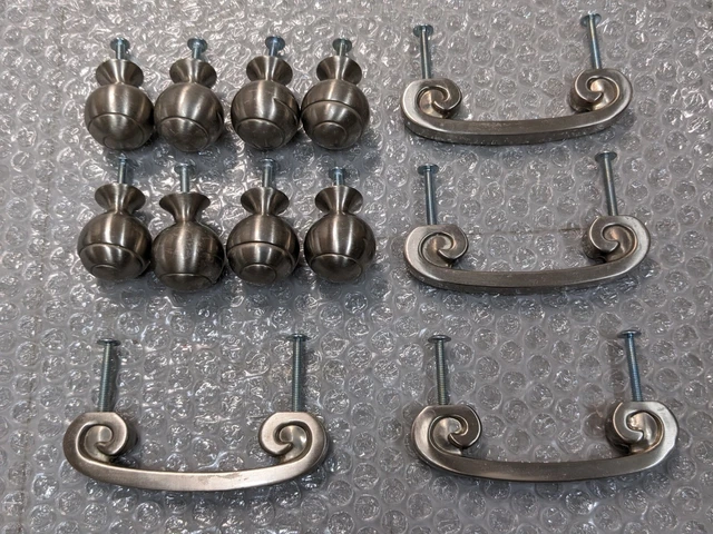 Amerock Swirl'Z Cabinet Knob and Drawer Pulls - Satin Nickel