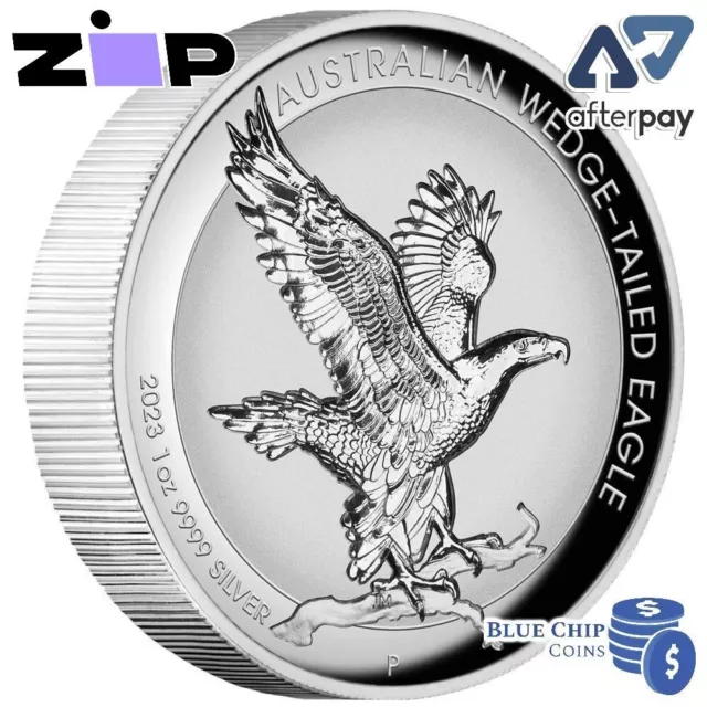 2023 $1 Australian Wedge-Tailed Eagle 1oz Silver Incused Coin