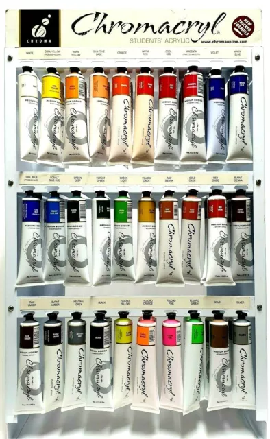 Chromacryl Student's Acrylic Paint 75ml tube. Select & Combine. Aussie Fast Ship