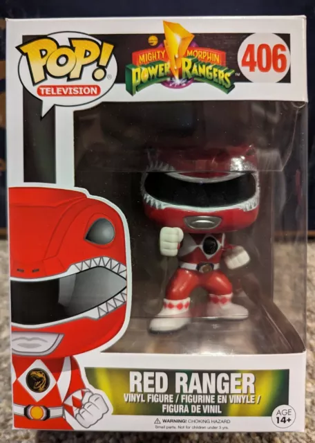 Funko POP! TV Mighty Morphin Power Rangers - Red Ranger 406 - New