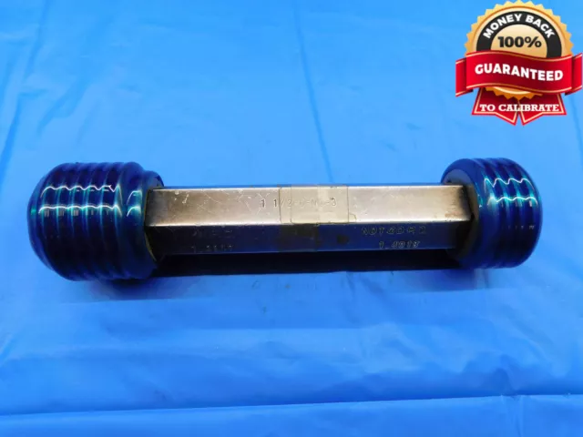 1 1/2 6 Nc 3 Thread Plug Gage 1.5 1.50 Go No Go P.d.'s = 1.3917 & 1.4018 Unc-3
