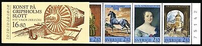Sweden 1987 cpl booklet Art at Gripsholm w control number Engraver Slania MNH