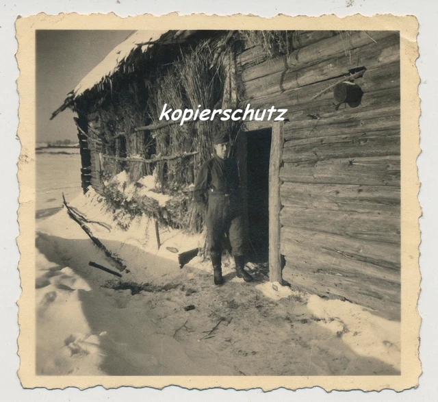 FOTO RUSSLAND BEI Juchnow 1942 russisches Bauernhaus Wehrmacht (591 ...