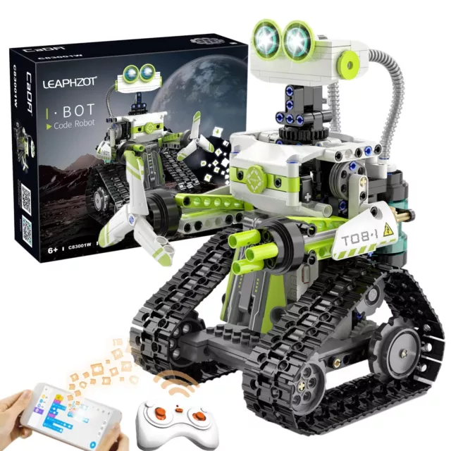 STEM Robot Building Toys for Kids,APP/Remote Control Educational Science Proj...