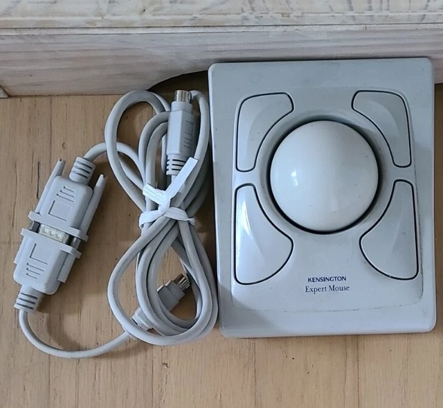 Kensington Expert Mouse Trackball Cablato - Sfera 55mm, Design Ambidestro, Poggiapolsi, Per PC E Mac