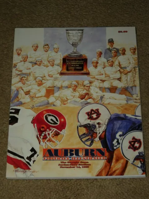 1992 AUBURN FOOTBALL ILLUSTRATED THE GEORGIA BULLDOGS GAME - Nov 14, 1992