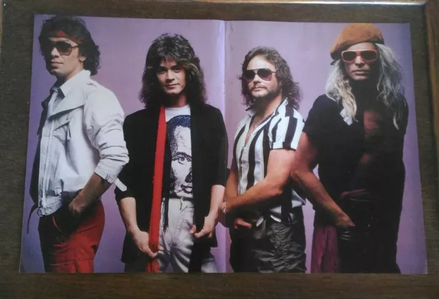 mini poster affiche revue magazine rock français VAN HALEN 1983 42x27cm