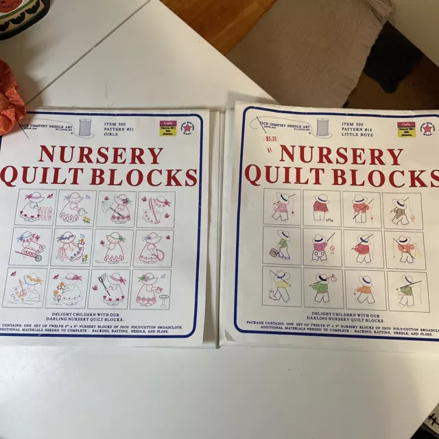 Bloques de edredón de guardería Jack Dempsey niños y niñas